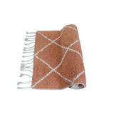 Bath mat / rug diamonds terra