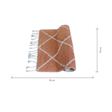 Bath mat / rug diamonds terra