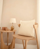 Tealight holder ribbed glass blush ♻︎