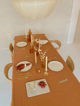 Tealight holder ribbed glass terra ♻︎