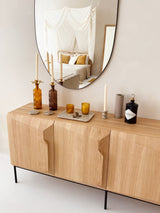 Decoratieve fles mosterd