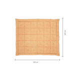 Quilted playmat cotton clay