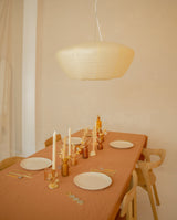 Medium vase frosted glass mustard ♻︎