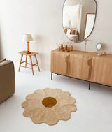 Medium vase frosted glass mustard ♻︎