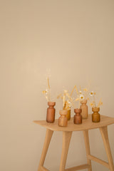 Small vase frosted glass blush ♻︎