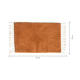 Bath mat plain terra