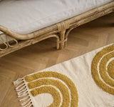 Medium rug rainbow mustard