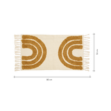 Medium rug rainbow mustard