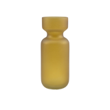 Medium vase frosted glass mustard ♻︎