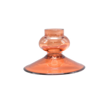Glass candle holder small terra ♻︎