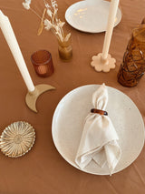 Small vase frosted glass mustard ♻︎