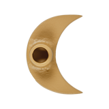 Moon candle holder mustard