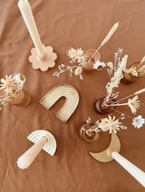 Small vase frosted glass mustard ♻︎