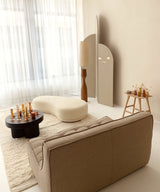 Glass candle holder small terra ♻︎