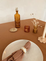 Decoratieve fles mosterd