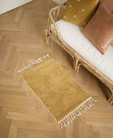 Bath mat plain mustard