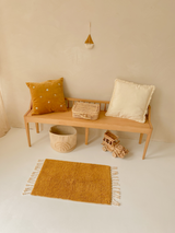 Bath mat plain mustard