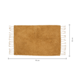 Bath mat plain mustard