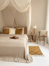 Bath mat diamonds mustard