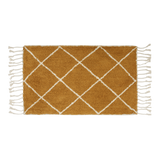 Bath mat diamonds mustard