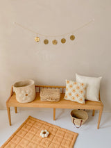 Quilted playmat cotton clay