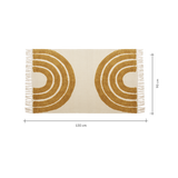 Large rug rainbow mustard