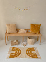 Medium rug rainbow mustard