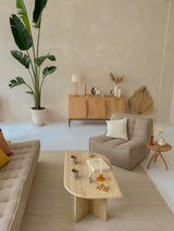 Glass candle holder small mustard ♻︎