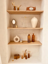 Decoratieve fles mat terra ♻︎