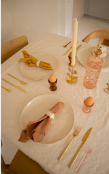 Glazen eierdopje mosterd