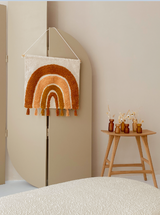 Small vase frosted glass mustard ♻︎