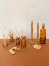 Small vase frosted glass blush ♻︎