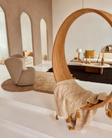 Decoratieve fles mat terra ♻︎