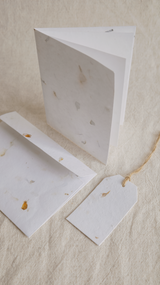 Droogbloemen cadeaulabels (set/6)