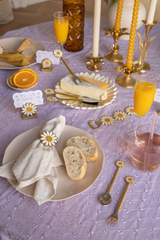 Madelief emaille servetringen (set/4)