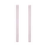 Frosted glass straws blush (set/2) ♻︎