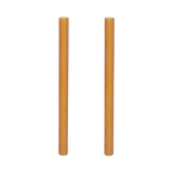 Frosted glass straws terra (set/2) ♻︎