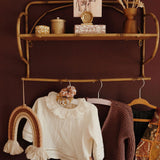 Floral print box square lilac