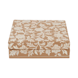 Floral print box square mud