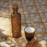 Decoratieve bloemenfles bruin ♻︎