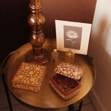 Floral print box square mud