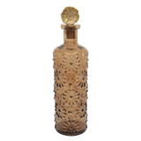 Decoratieve bloemenfles bruin ♻︎