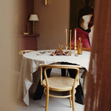 Decoratieve bloemenfles mosterd ♻︎