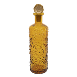 Decoratieve bloemenfles mosterd ♻︎