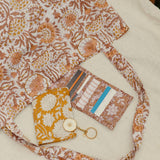 Credit card holder blockprint terra