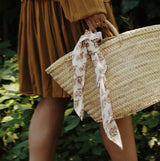 Bandana blockprint blush flower