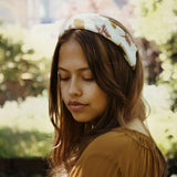 Bandana blockprint mustard flower