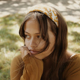 Bandana blockprint mustard