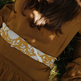 Bandana blockprint mustard