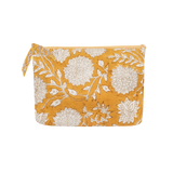 Pouch blockprint mustard